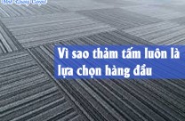 Vì sao thảm tấm luôn là lựa chọn hàng đầu khi lắp thảm văn phòng