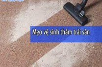 Mẹo vệ sinh thảm trải sàn