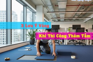 3 lưu ý vàng khi thi công thảm tấm