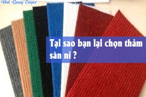 Tại sao bạn lại chọn thảm nỉ trải sàn