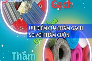 ƯU ĐIỂM CỦA THẢM GẠCH SO VỚI THẢM CUỘN