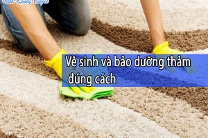 Vệ sinh và bảo dưỡng thảm đúng cách