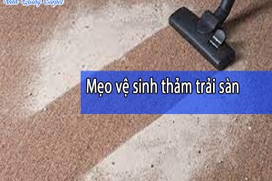 Mẹo vệ sinh thảm trải sàn