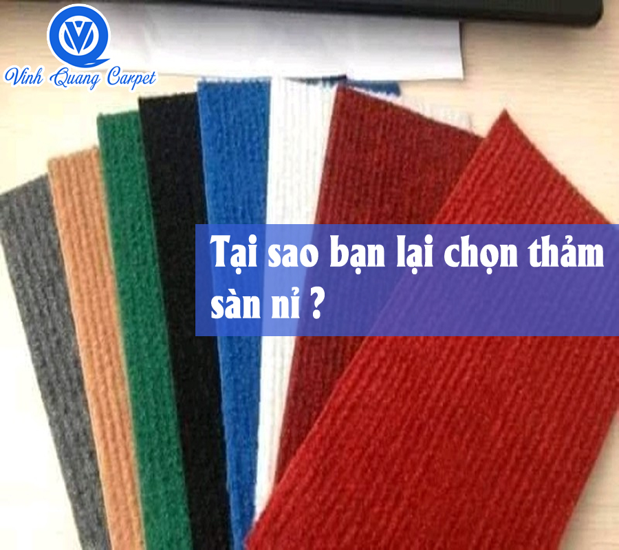 Tại sao bạn lại chọn thảm nỉ trải sàn