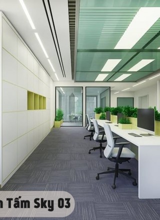 Thảm Gạch giá rẻ SKY 03 Xanh Dương