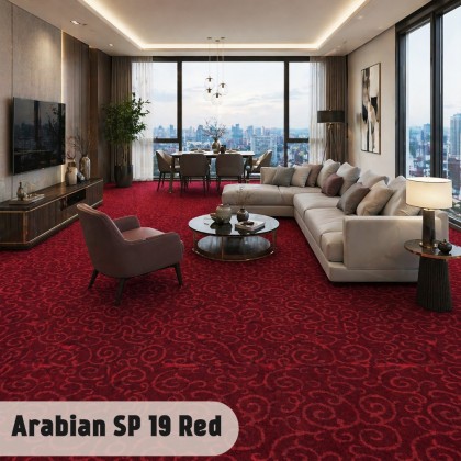 Thảm len đỏ rượu Arabian SP 19