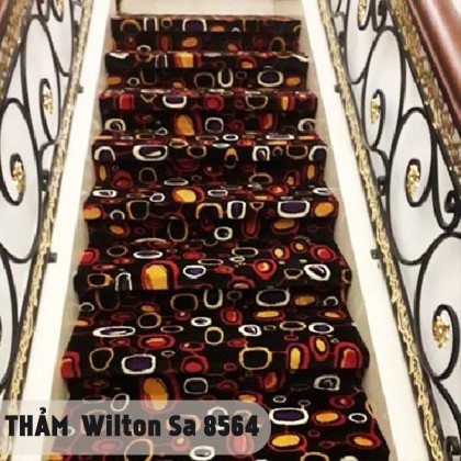 Thảm len hoa văn vòng tròn Wilton SA 8564